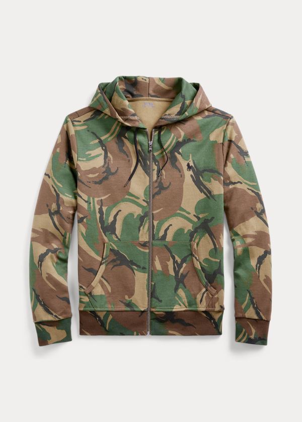 Ralph Lauren Camo Double-Knit Hoodie Maskáčové | 0WfYLvY5