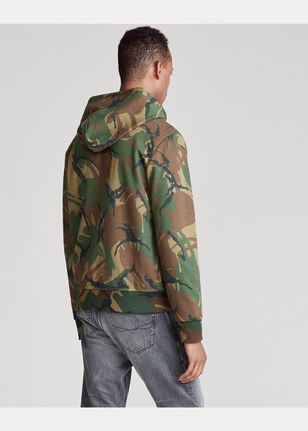 Ralph Lauren Camo Double-Knit Hoodie Maskáčové | 0WfYLvY5