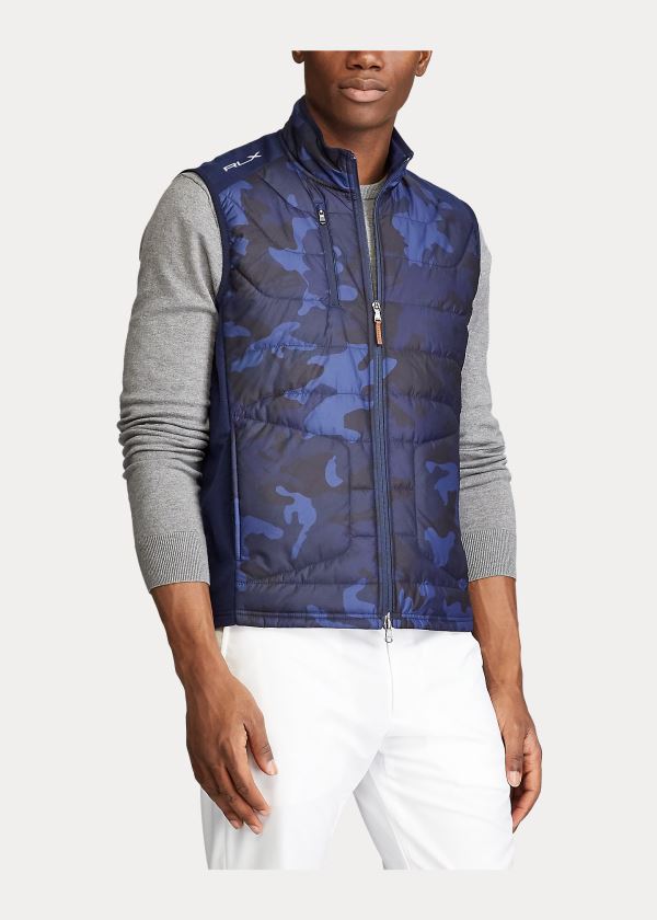 Ralph Lauren Camo Paneled Stretch Vest Tmavě Blankyt Maskáčové | ctNpK8oR
