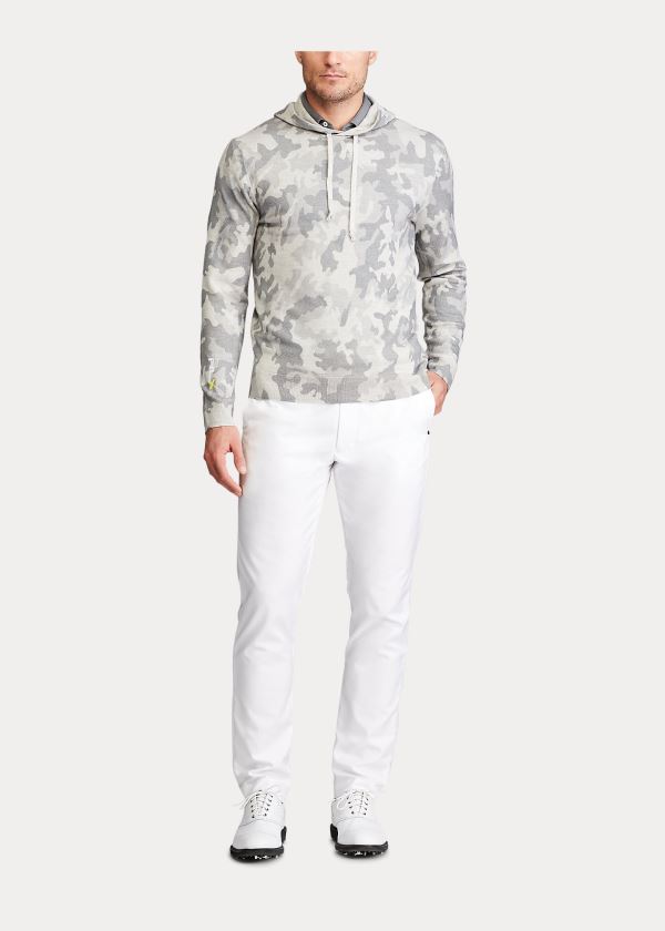 Ralph Lauren Camo Wool S Kapucí Svetrové Šedé | zfc3hdtb