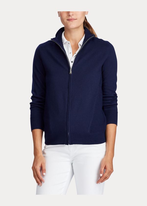 Ralph Lauren Cashmere-Blend Golfové Svetrové Tmavě Blankyt | Ec2V0Lhi