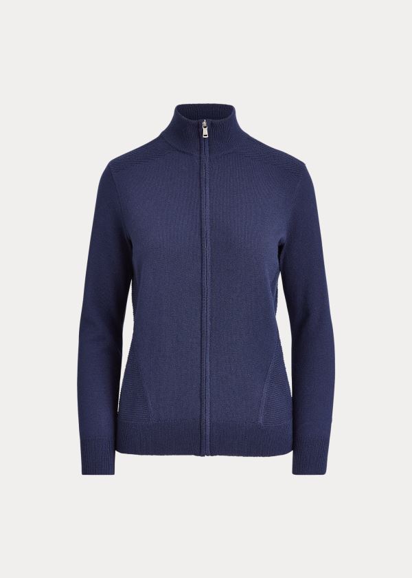 Ralph Lauren Cashmere-Blend Golfové Svetrové Tmavě Blankyt | Ec2V0Lhi
