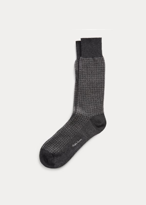 Ralph Lauren Cashmere-Blend Šaty Socks Tmavě Šedé | 32DDnBw1