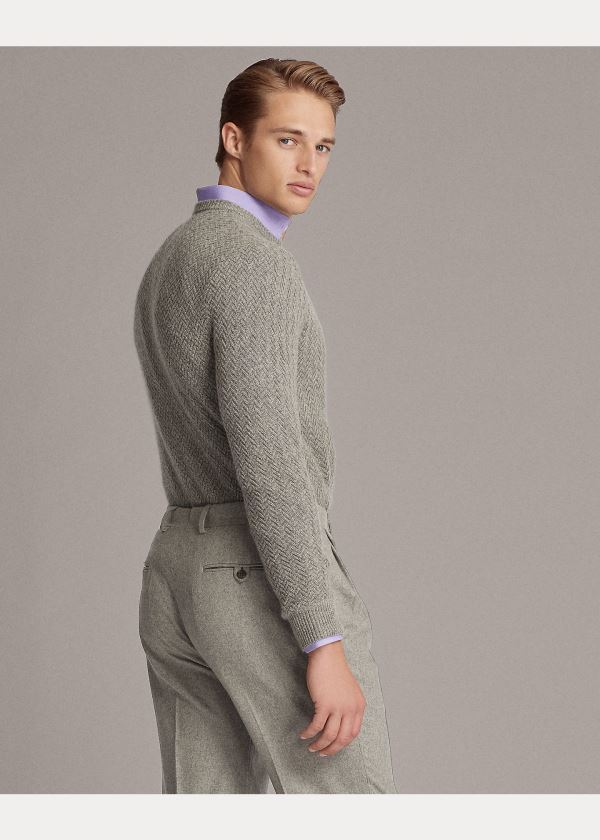 Ralph Lauren Cashmere Crewneck Svetrové Světle Šedé | PLV9ciwZ