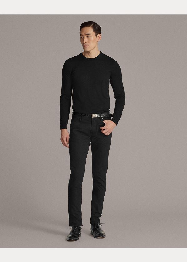 Ralph Lauren Cashmere Crewneck Svetrové Černé | Ulbds8ui