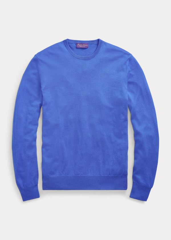 Ralph Lauren Cashmere Crewneck Svetrové Blankyt | bcJPuj49