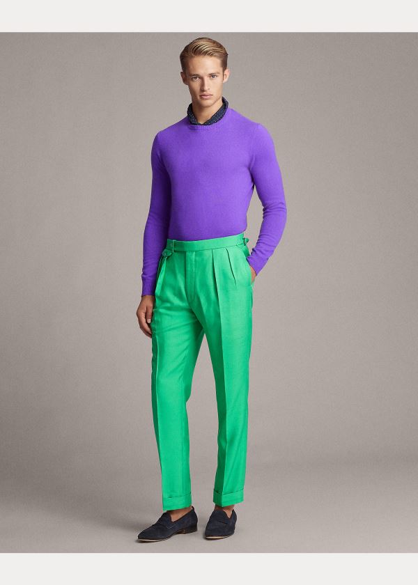 Ralph Lauren Cashmere Crewneck Svetrové Fialové | kMHSQG9W
