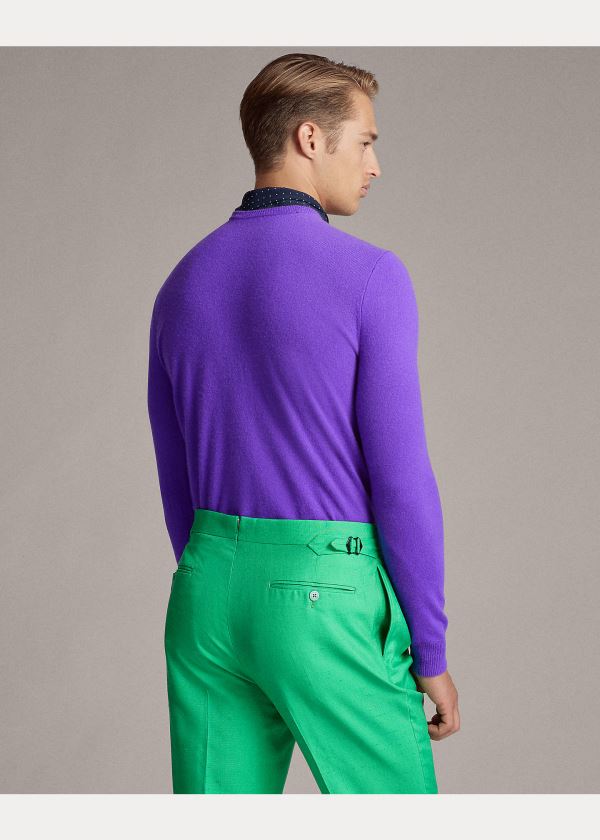 Ralph Lauren Cashmere Crewneck Svetrové Fialové | kMHSQG9W