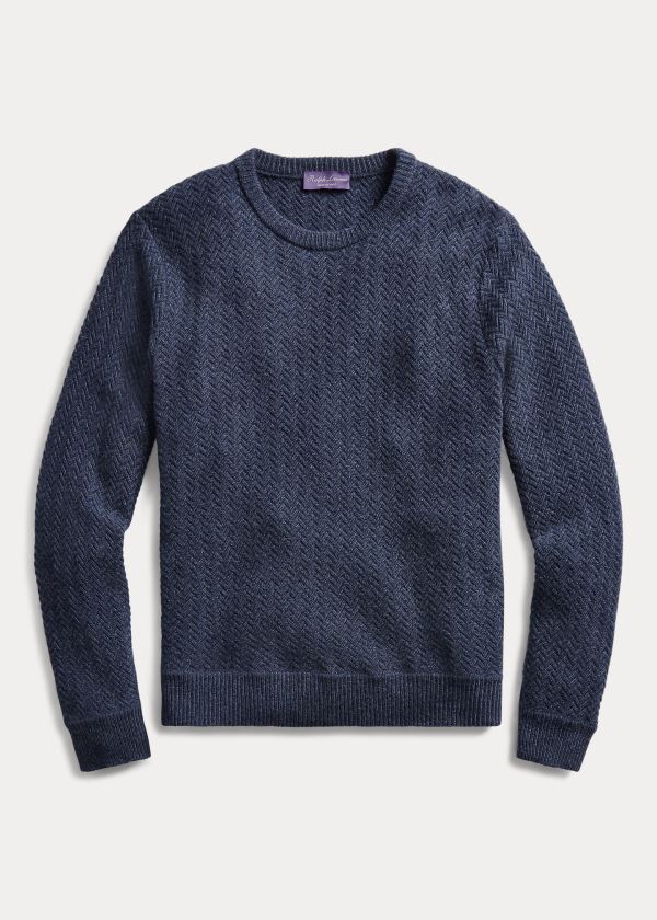 Ralph Lauren Cashmere Crewneck Svetrové Blankyt | pBSf4xqH