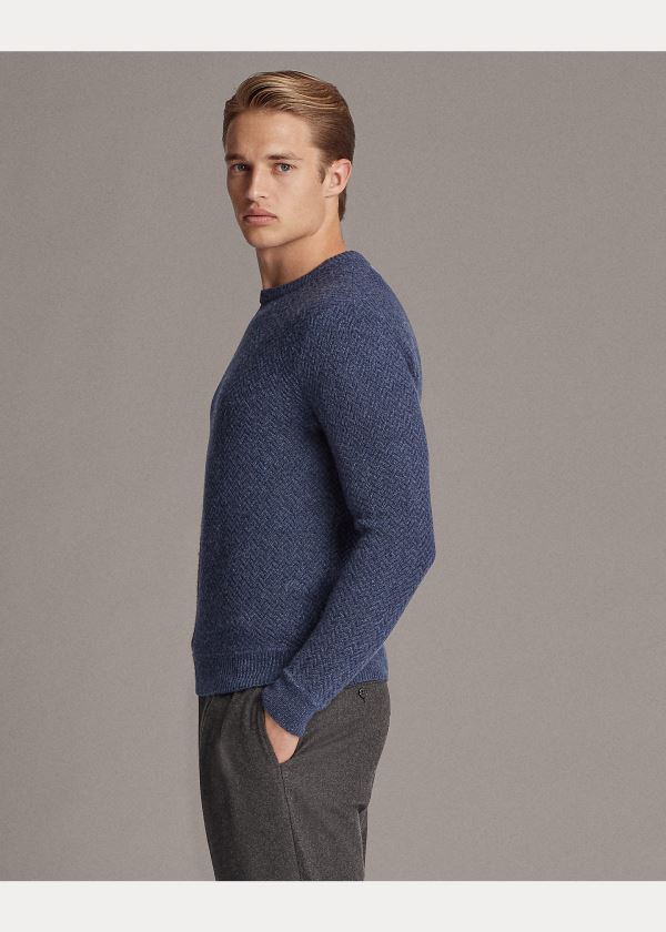 Ralph Lauren Cashmere Crewneck Svetrové Blankyt | pBSf4xqH