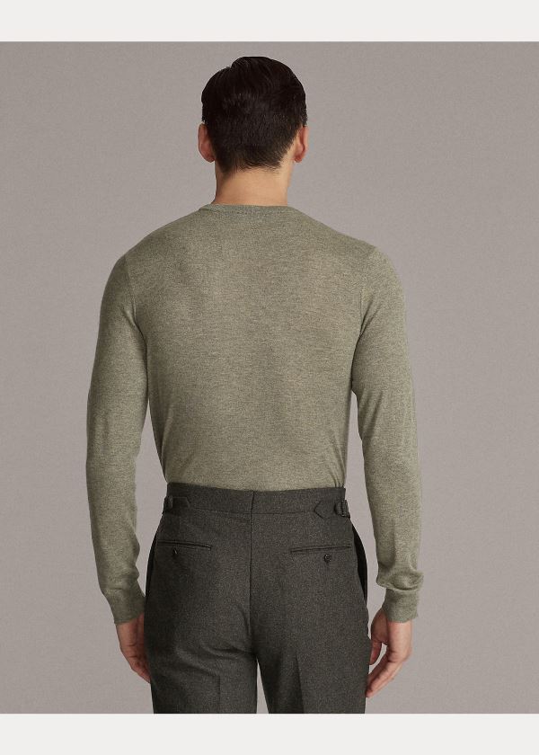 Ralph Lauren Cashmere Crewneck Svetrové Šedé | soV6X0dX