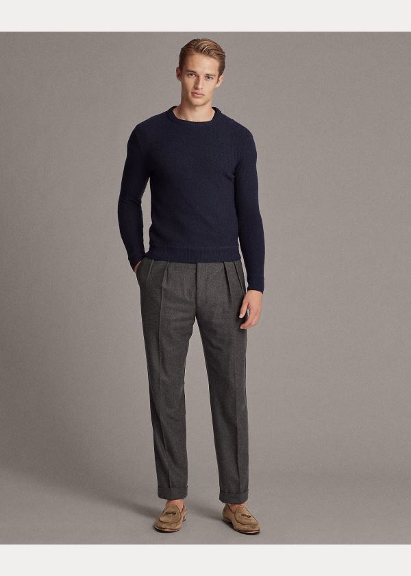 Ralph Lauren Cashmere Crewneck Svetrové Tmavě Blankyt | w6sVhYh1