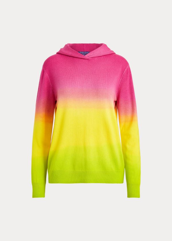 Ralph Lauren Cashmere Hoodie Růžové Žluté Viacfarebný | fVAbCbYb