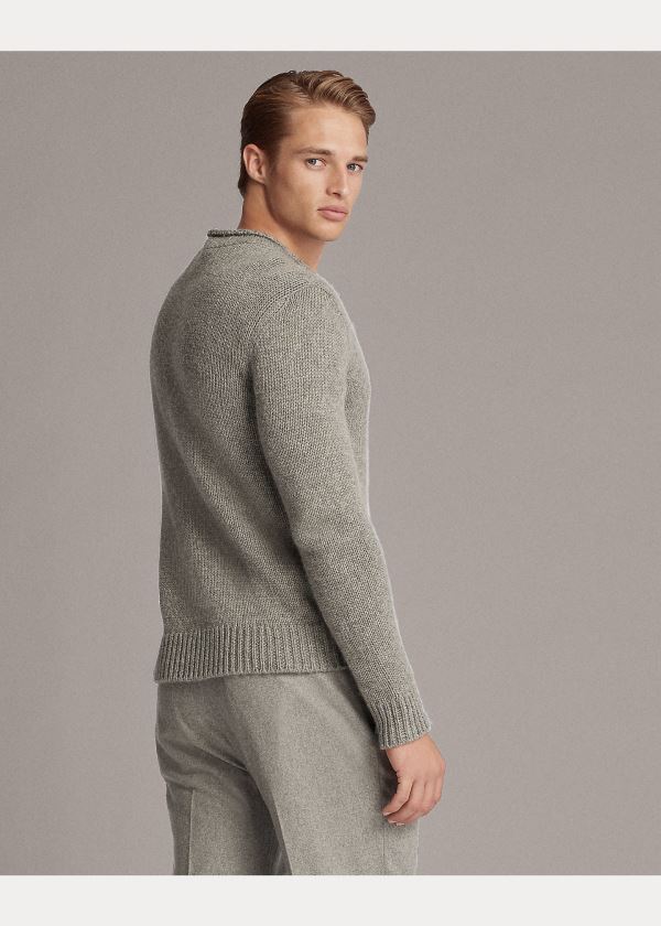 Ralph Lauren Cashmere Rollneck Svetrové Světle Šedé | UJdpOjoT