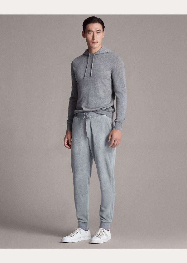Ralph Lauren Cashmere S Kapucí Svetrové Světle Šedé | 5ZeNVOdT