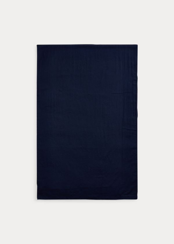 Ralph Lauren Cashmere Scarf Tmavě Blankyt | LHwET3Lf