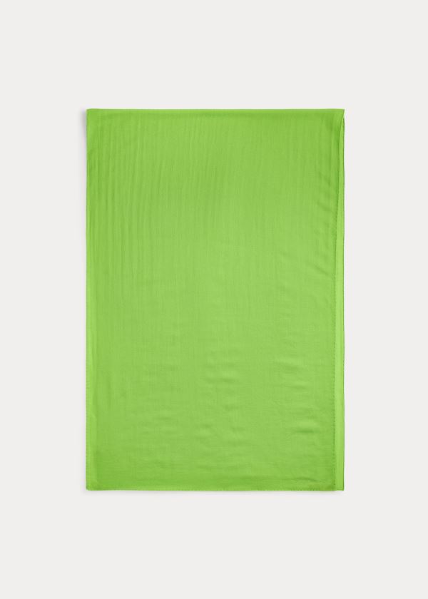 Ralph Lauren Cashmere Scarf Zelene | bguUlQRX