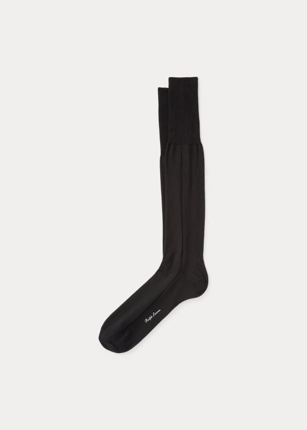 Ralph Lauren Cashmere-Silk Tuxedo Socks Černé | wxi3BXVN