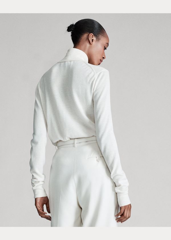 Ralph Lauren Cashmere Turtleneck Svetrové Krém | 5daAbP9G