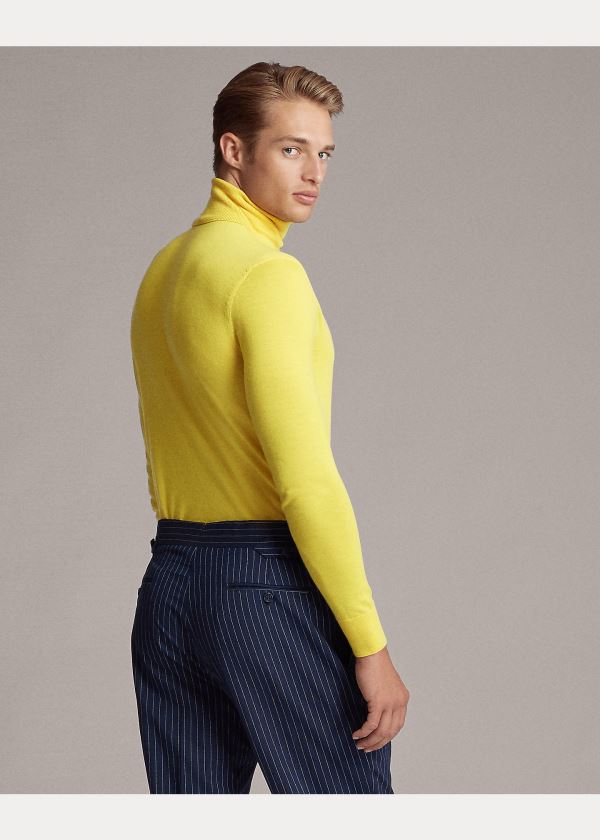 Ralph Lauren Cashmere Turtleneck Svetrové Citrón Žluté | 7COECTNX