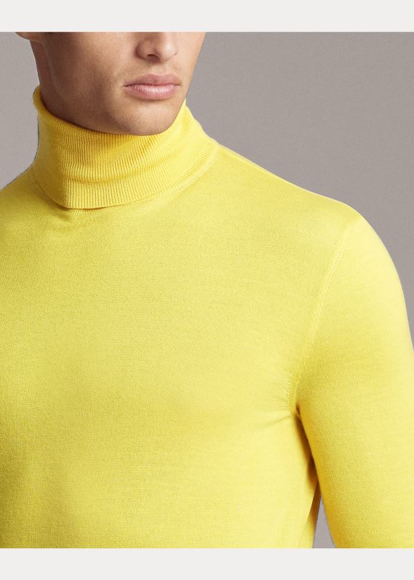 Ralph Lauren Cashmere Turtleneck Svetrové Citrón Žluté | 7COECTNX