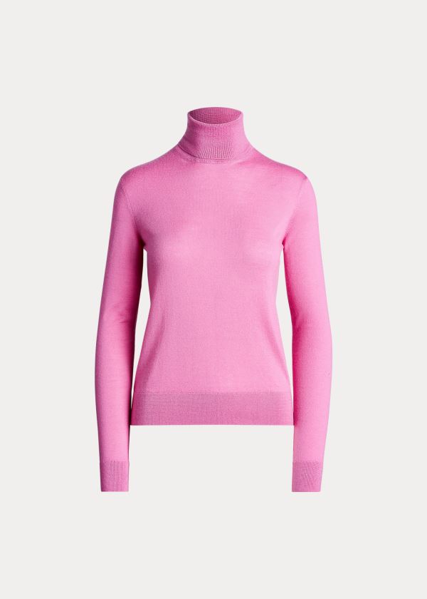 Ralph Lauren Cashmere Turtleneck Svetrové Růžové | 9os8xCTS
