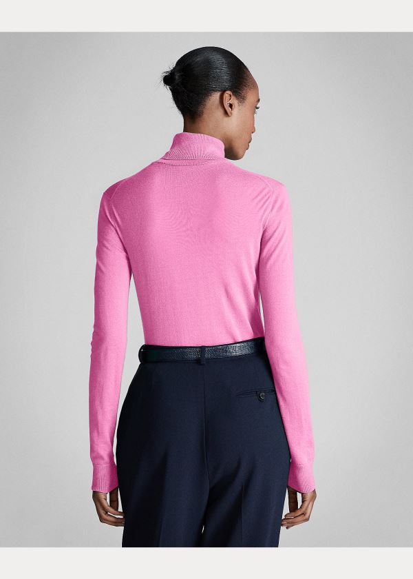 Ralph Lauren Cashmere Turtleneck Svetrové Růžové | 9os8xCTS