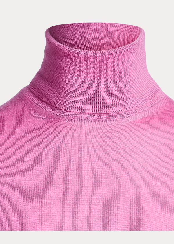 Ralph Lauren Cashmere Turtleneck Svetrové Růžové | 9os8xCTS