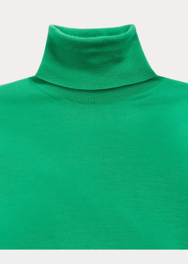 Ralph Lauren Cashmere Turtleneck Svetrové Zelene | XyzgAyFl