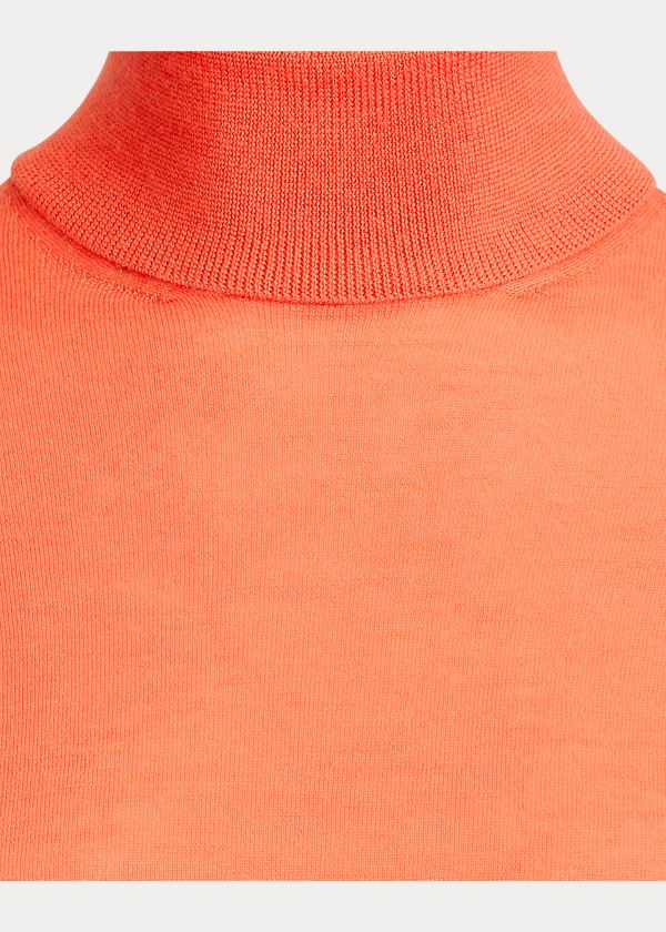 Ralph Lauren Cashmere Turtleneck Svetrové Oranžové | k9VBedDf