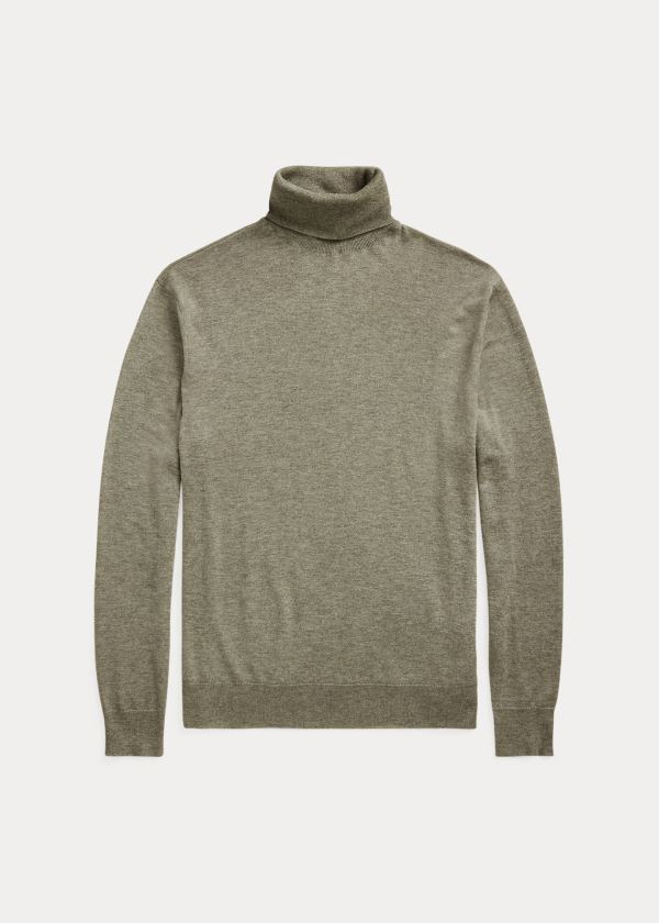 Ralph Lauren Cashmere Turtleneck Svetrové Světle Šedé | uJhzvchu