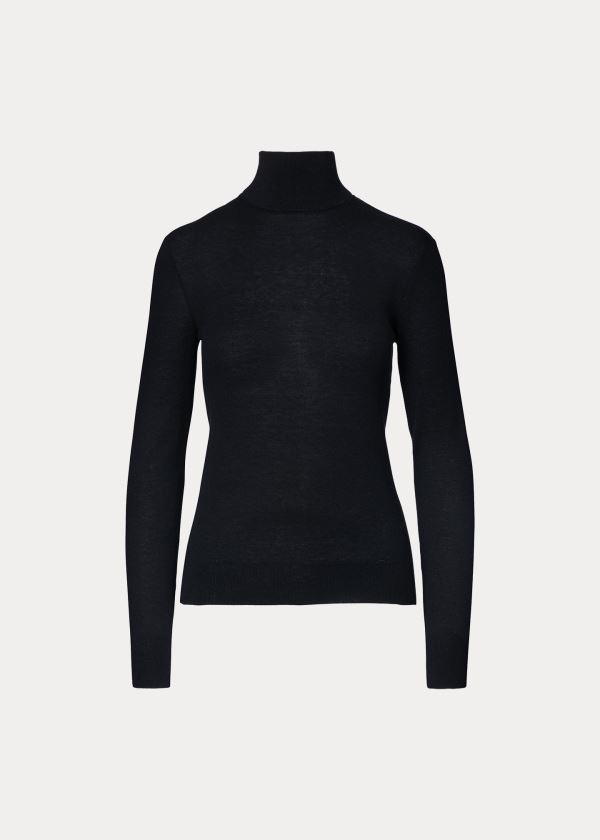 Ralph Lauren Cashmere Turtleneck Černé | 0iog5xVn