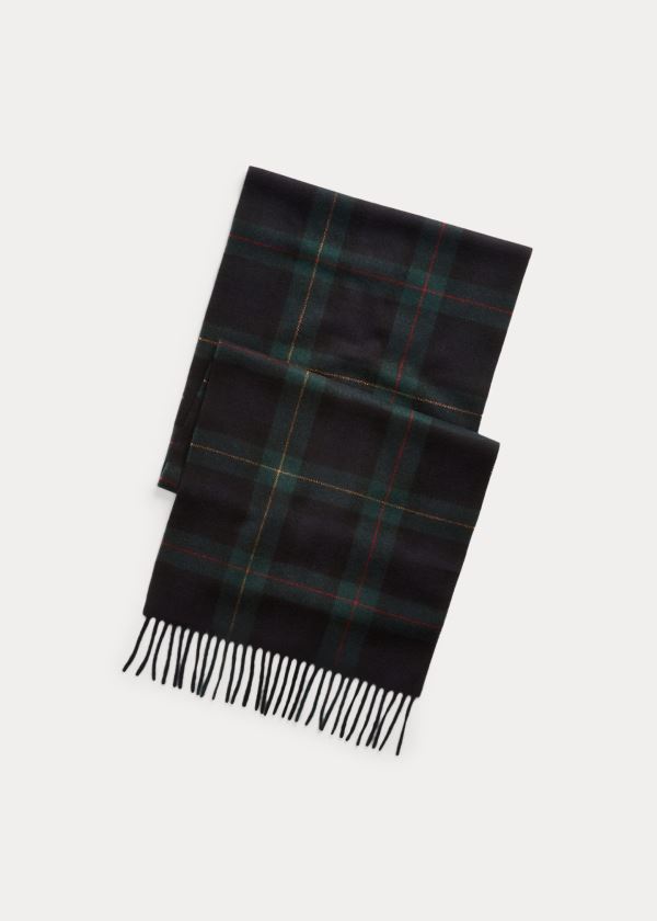 Ralph Lauren Cashmere-Wool Scarf Tmavě Blankyt | vvFlk81M