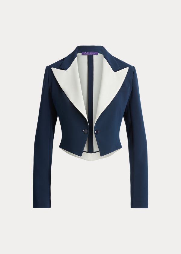 Ralph Lauren Cassie Cady Jacket Tmavě Blankyt Krém | YDiIjtC9