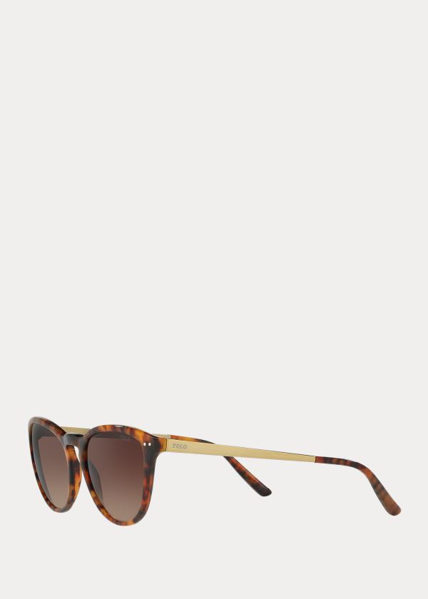 Ralph Lauren Cat-Eye Sunglasses Hnědé Leopard | cKh3NvjQ