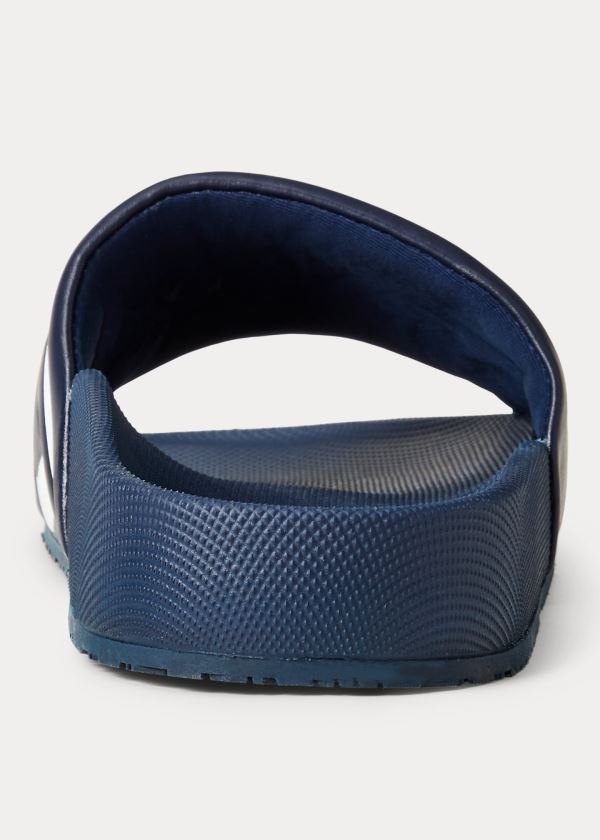 Ralph Lauren Cayson Polo Pantofle Sandal Tmavě Blankyt Bílé | udx9j7qm