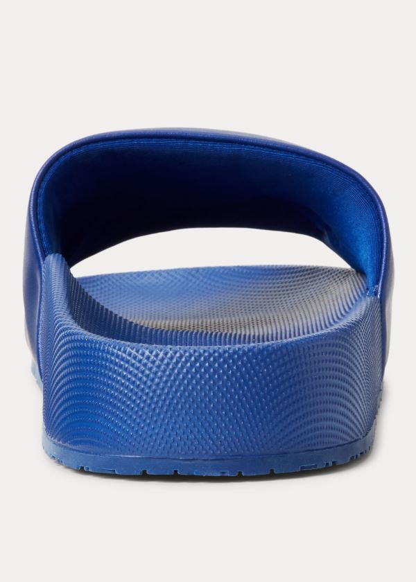 Ralph Lauren Cayson Pony Pantofle Sandal Královská Modrá Blankyt Černé | NM9l2nOT