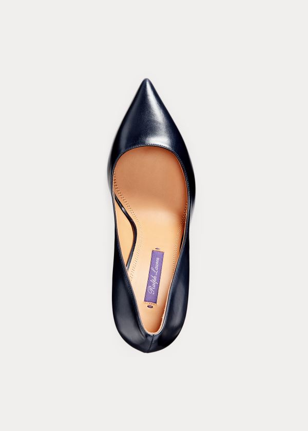 Ralph Lauren Celia Calfskin Pump Tmavě Blankyt | gpvazTcF