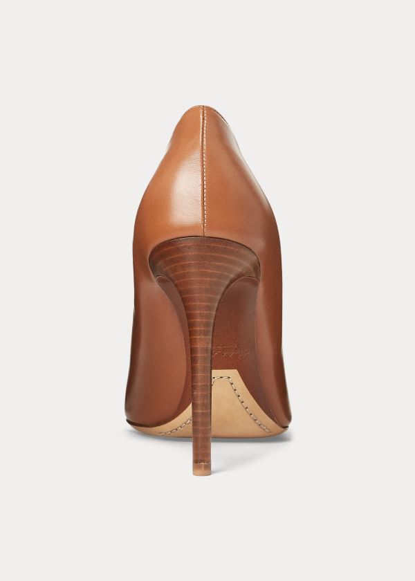 Ralph Lauren Celia Calfskin Pump Zlaté | ayTBle7H
