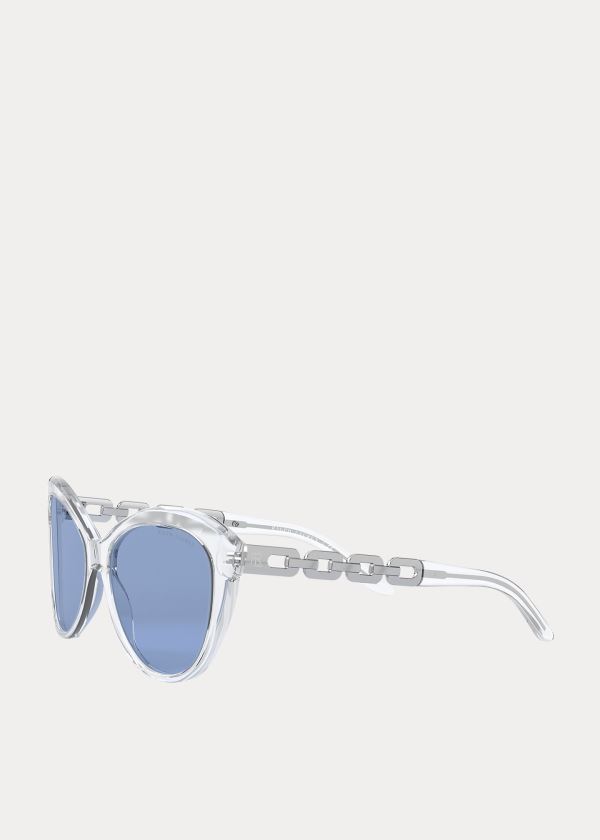 Ralph Lauren Chain Butterfly Sunglasses Blankyt Bílé | Mar6mDjB