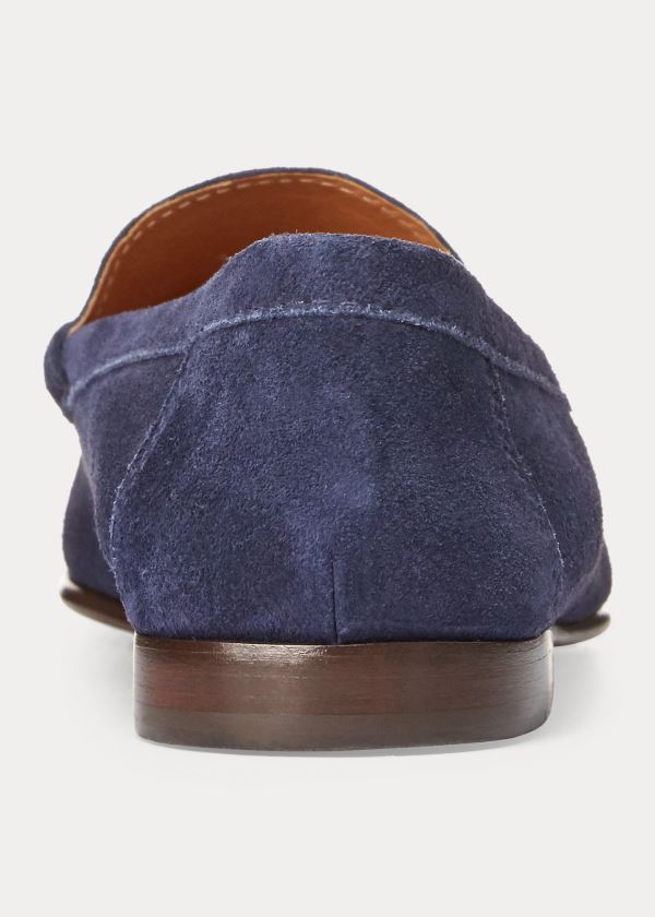 Ralph Lauren Chalmers Semišové Penny Loafer Tmavě Blankyt | eiHB2VRm
