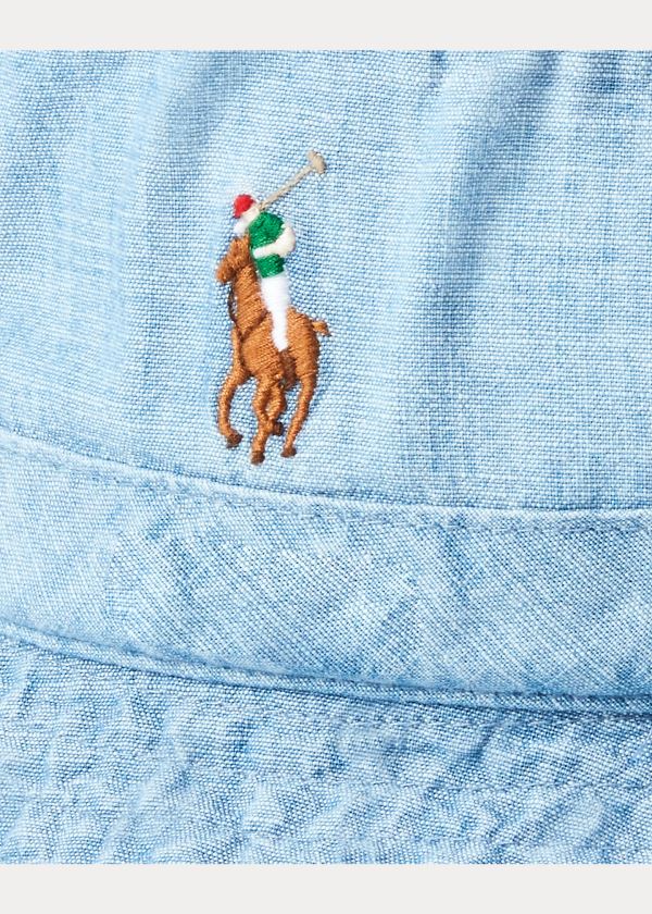 Ralph Lauren Chambray Bucket Hat Blankyt Hnědé | QgS0wAro