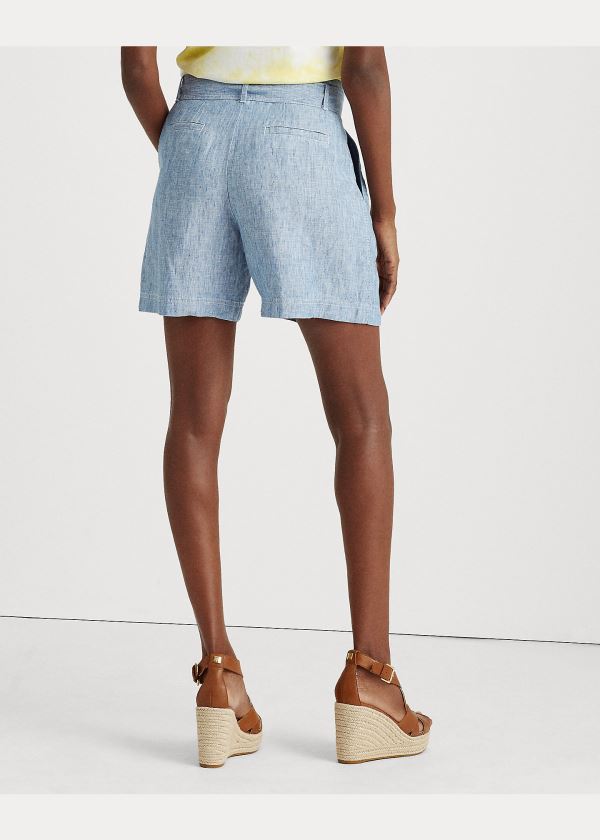 Ralph Lauren Chambray Paperbag Krátké Blankyt | DZcKNjAJ