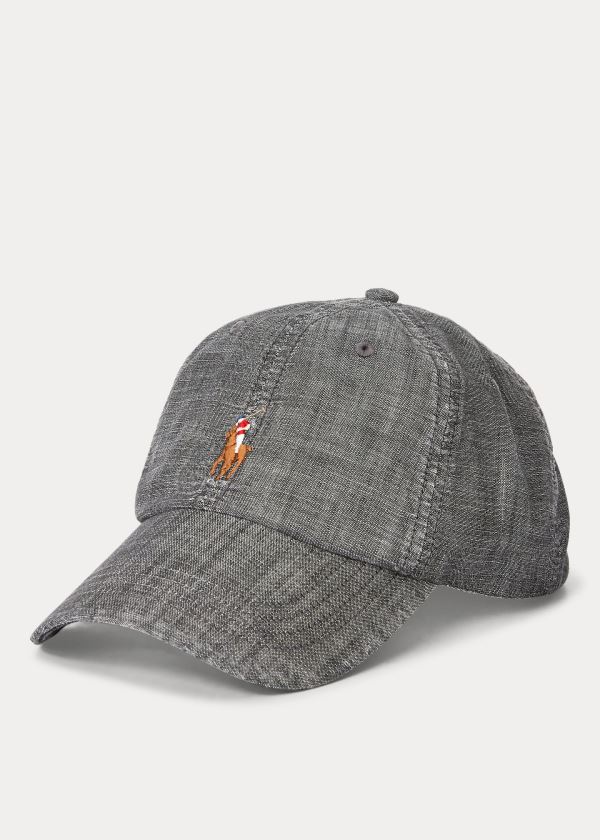 Ralph Lauren Chambray Sports Cap Šedé Světle Blankyt | VmNHODyL