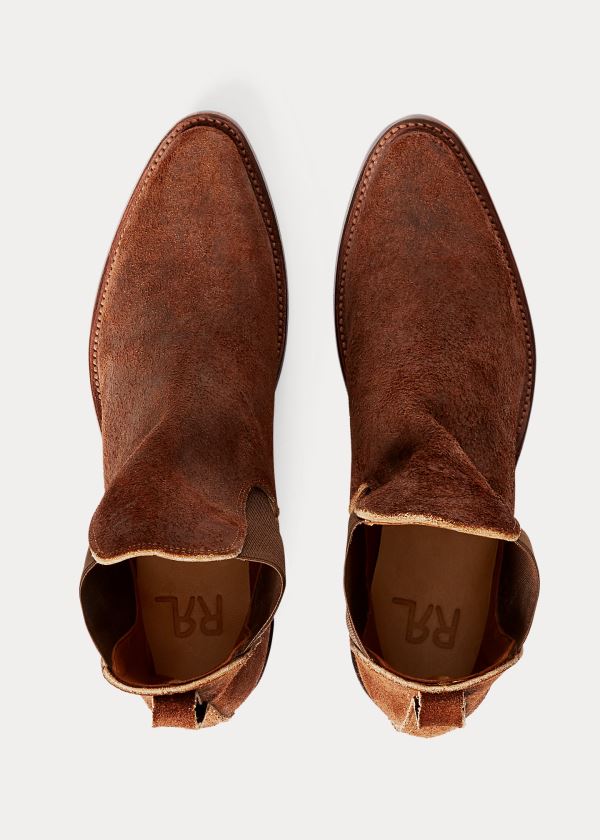 Ralph Lauren Chelsea Plainview Semišové Boot Hnědé | UhdvXbLX
