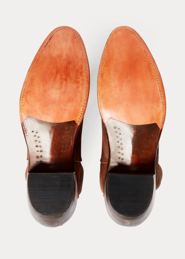 Ralph Lauren Chelsea Plainview Semišové Boot Hnědé | UhdvXbLX