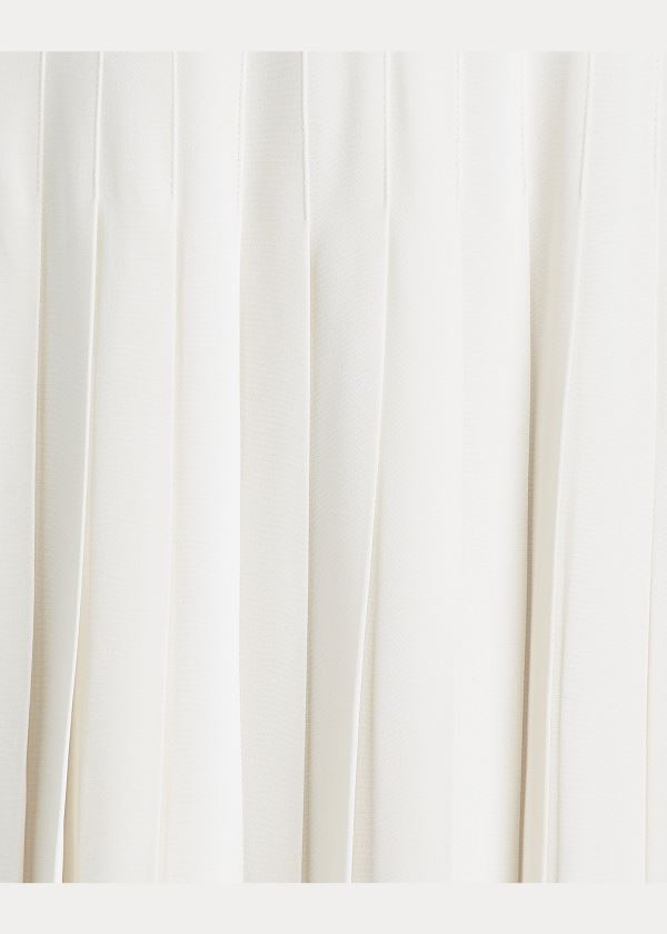 Ralph Lauren Chelsey Crepe Skirt Krém | G16YLhlw