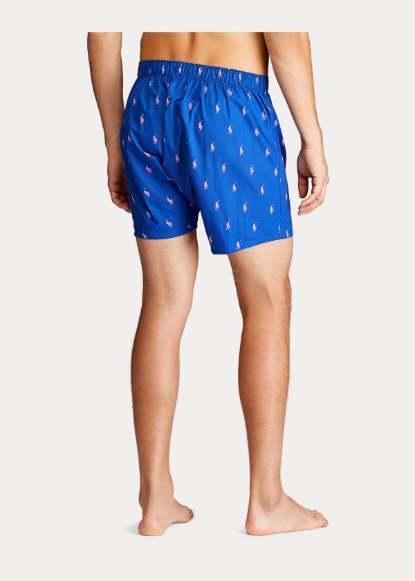 Ralph Lauren Classic Boxerské 3-Pack Blankyt Růžové Proužek | DjNm3jLD