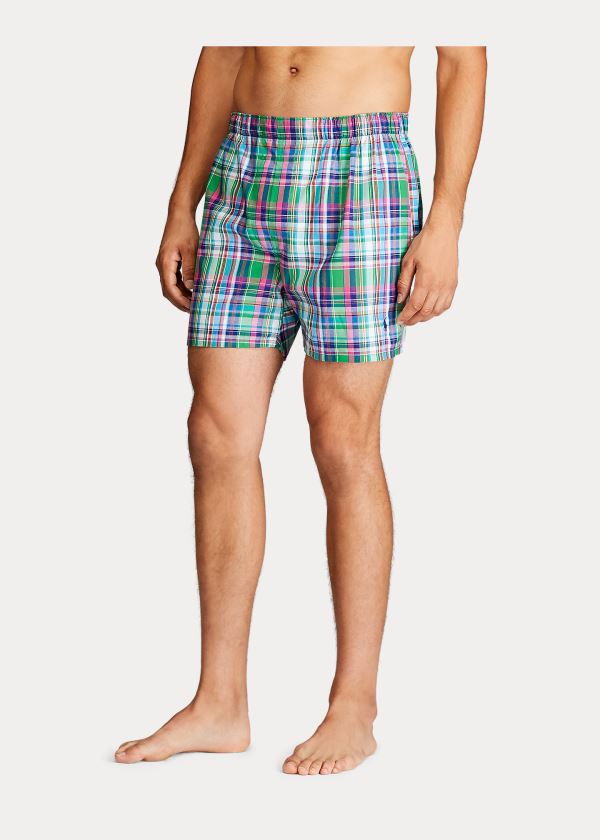 Ralph Lauren Classic Boxerské 3-Pack Blankyt Růžové Proužek | DjNm3jLD