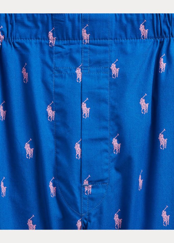 Ralph Lauren Classic Boxerské 3-Pack Blankyt Růžové Proužek | DjNm3jLD